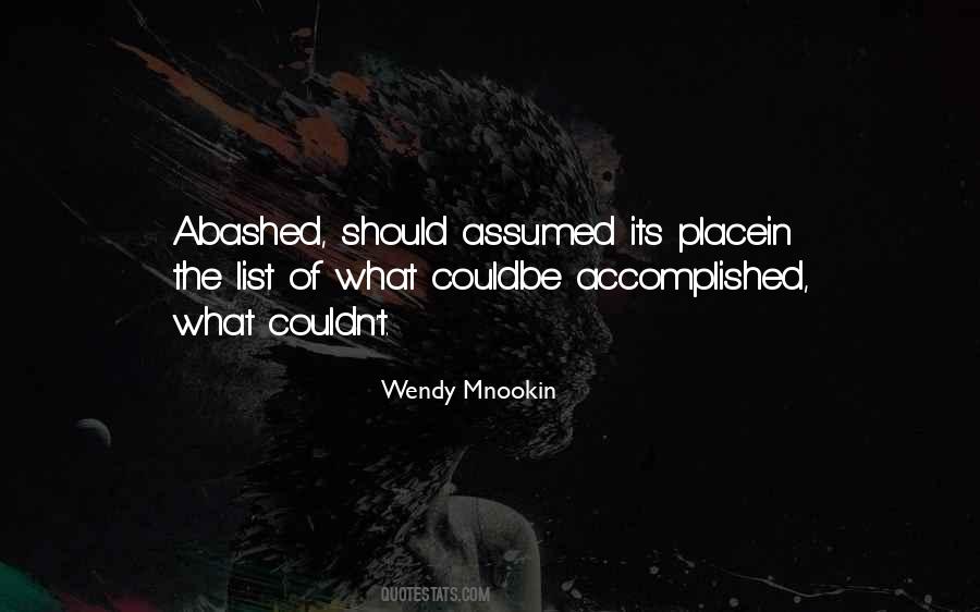 Wendy Mnookin Quotes #350092