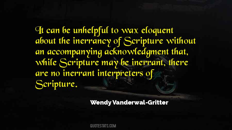 Wendy Vanderwal-Gritter Quotes #14207