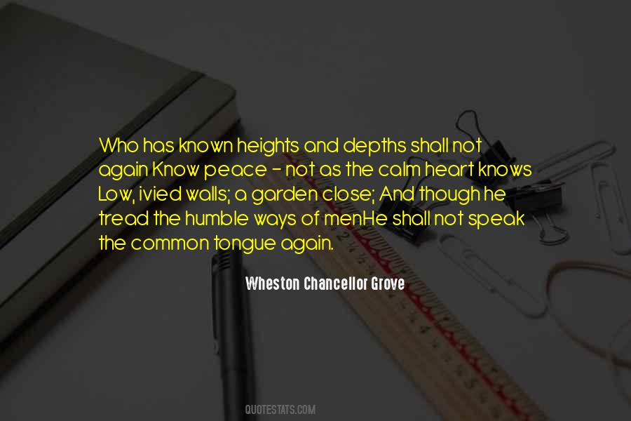 Wheston Chancellor Grove Quotes #223380