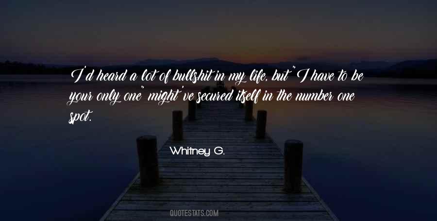 Whitney G. Quotes #596243