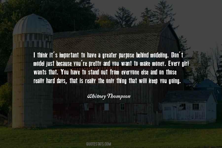 Whitney Thompson Quotes #1086149