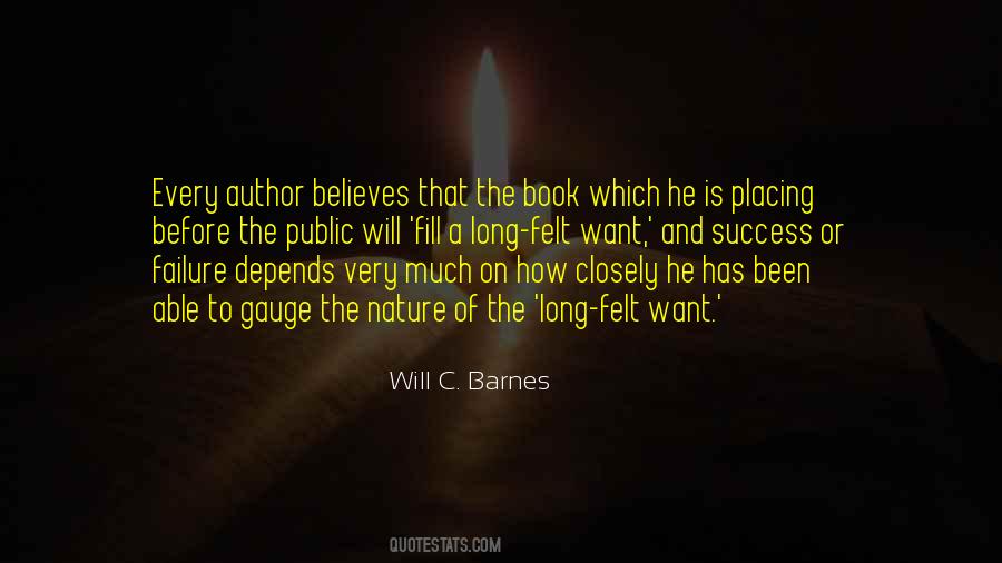 Will C. Barnes Quotes #1719346