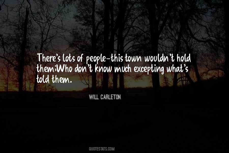 Will Carleton Quotes #1395708