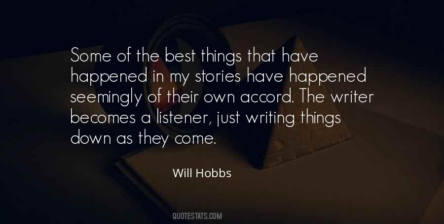 Will Hobbs Quotes #1452220