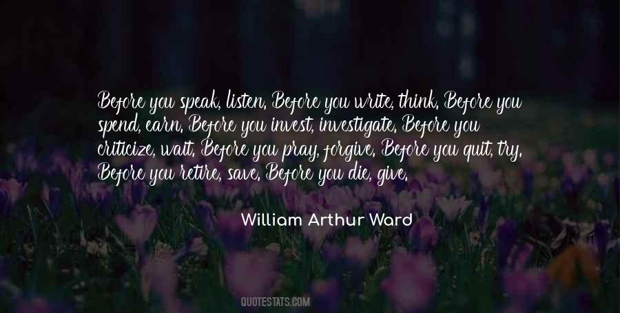 William Arthur Ward Quotes #506813