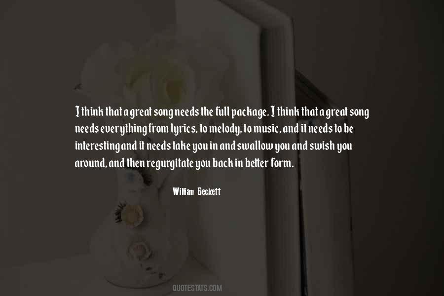 William Beckett Quotes #141631