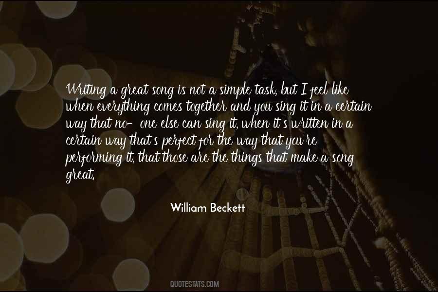 William Beckett Quotes #565591