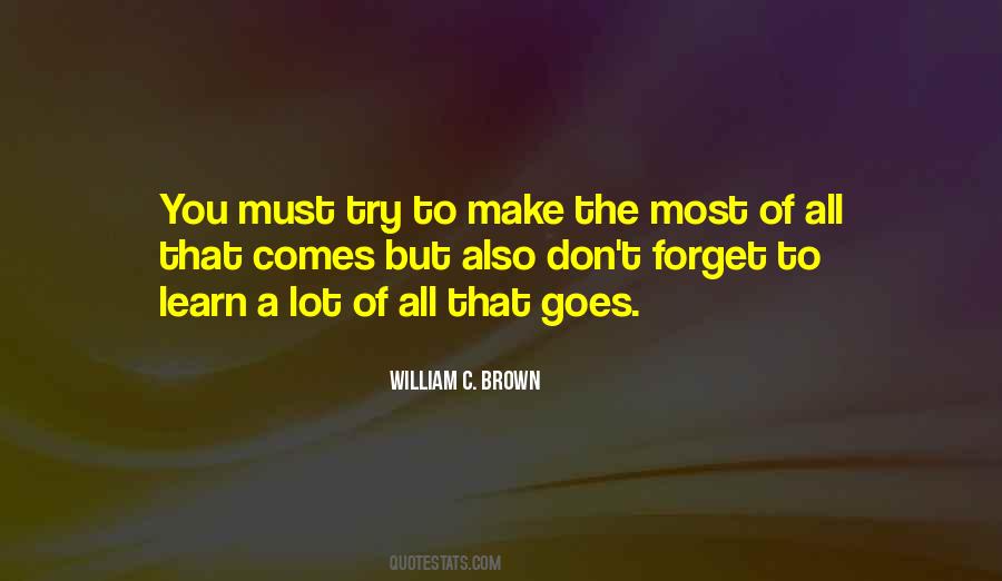 William C. Brown Quotes #31186