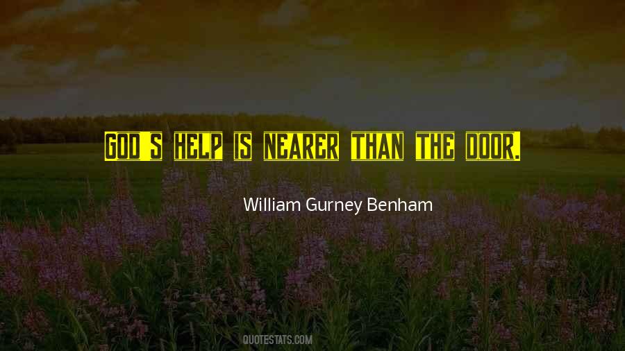 William Gurney Benham Quotes #1008054