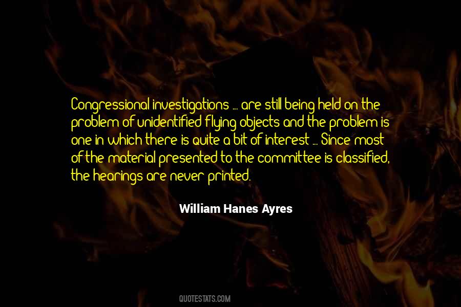 William Hanes Ayres Quotes #1562072