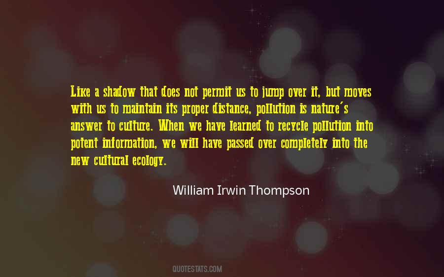 William Irwin Thompson Quotes #29320