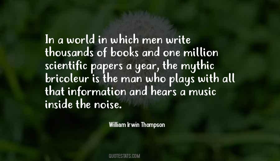 William Irwin Thompson Quotes #992425
