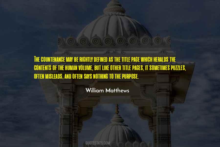 William Matthews Quotes #942968