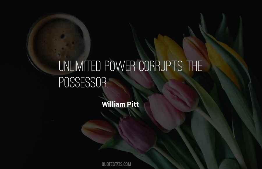 William Pitt Quotes #559475