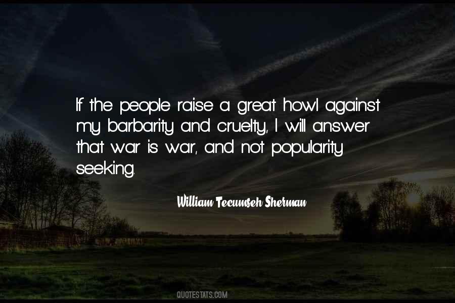 William Tecumseh Sherman Quotes #960940