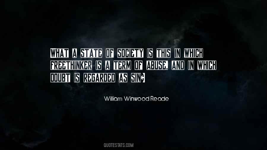 William Winwood Reade Quotes #393120