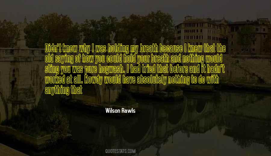 Wilson Rawls Quotes #1006168