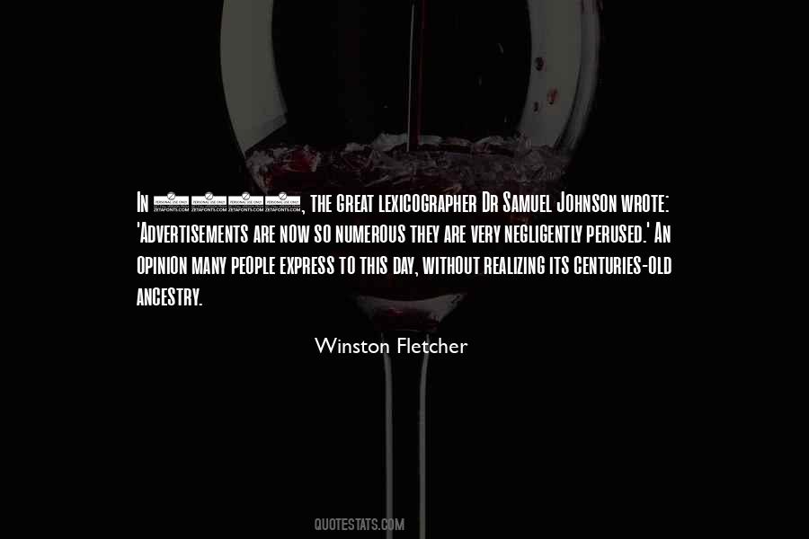 Winston Fletcher Quotes #1247404 Winston Fletcher Quotes #1247404