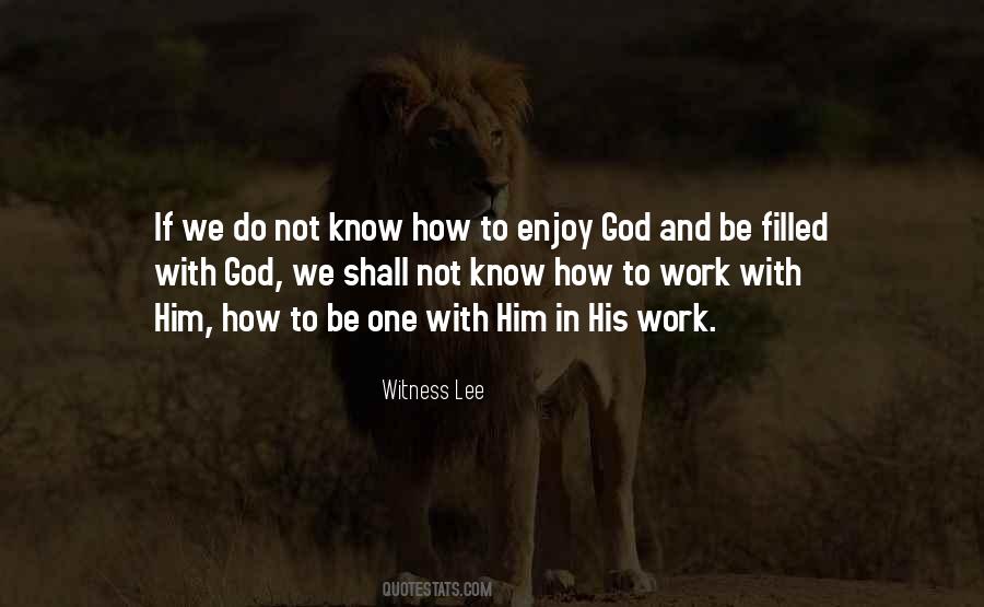 Witness Lee Quotes #750745