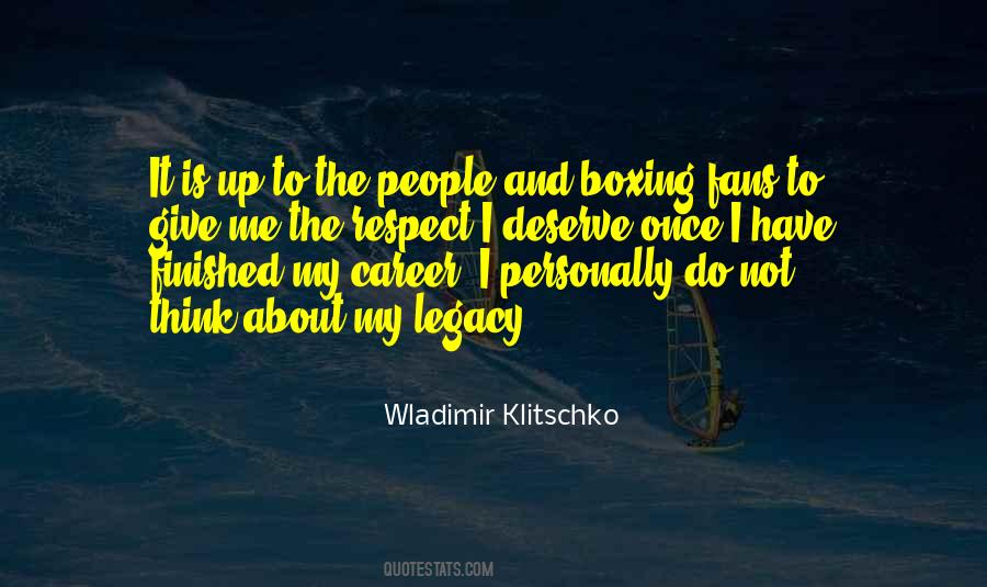 Wladimir Klitschko Quotes #1067680