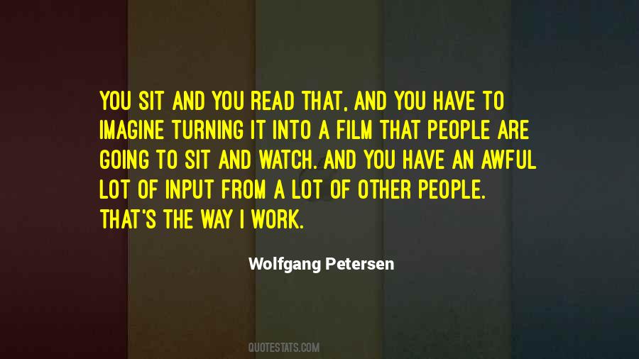 Wolfgang Petersen Quotes #975271