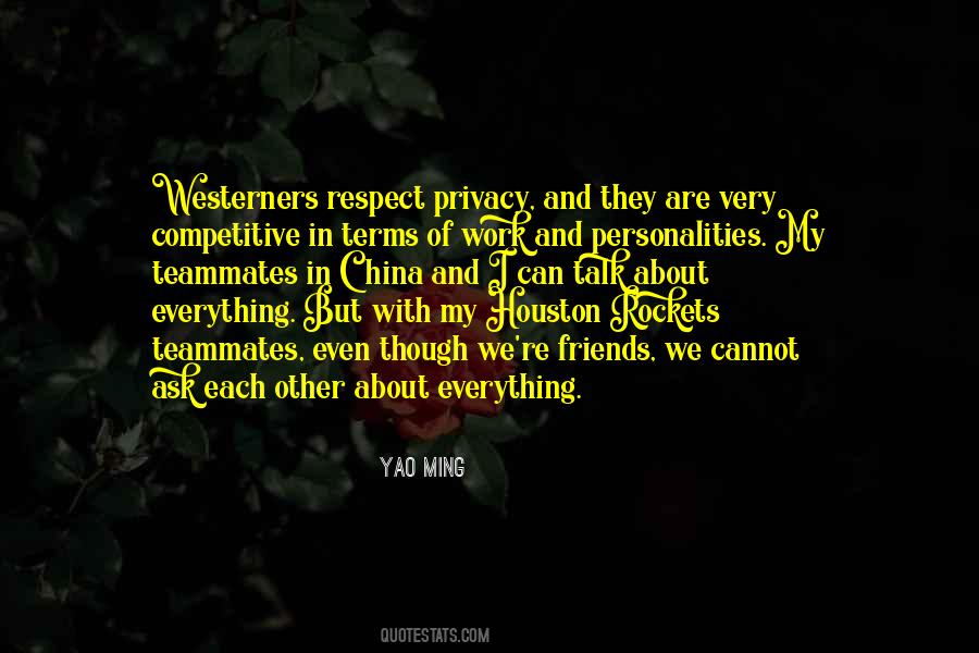 Yao Ming Quotes #1785351