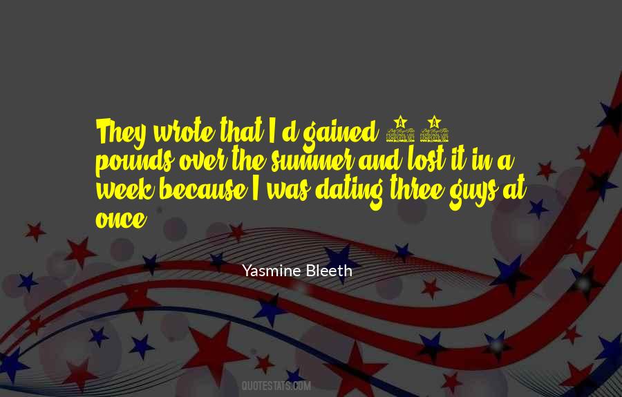 Yasmine Bleeth Quotes #245101