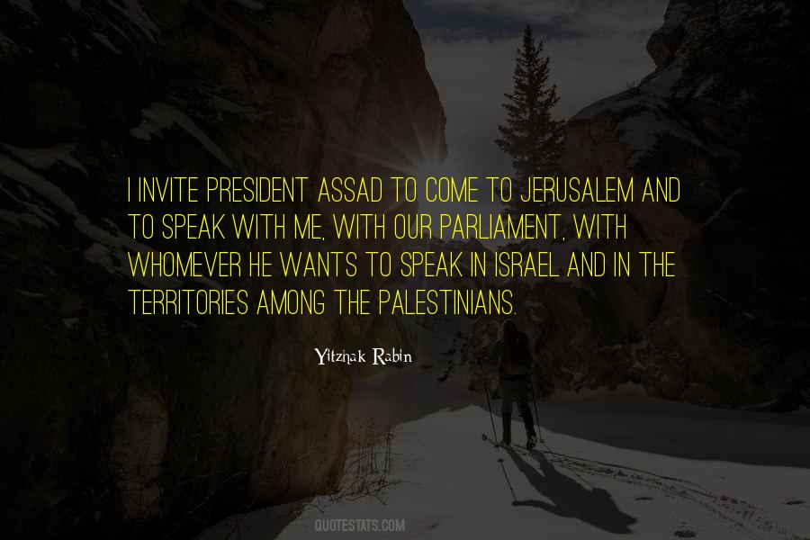 Yitzhak Rabin Quotes #1854944