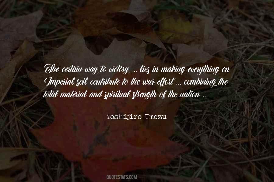 Yoshijiro Umezu Quotes #507294