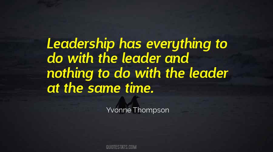 Yvonne Thompson Quotes #1410341