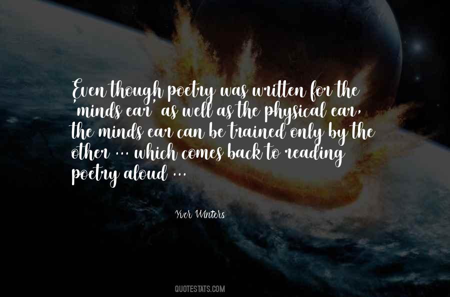 Yvor Winters Quotes #997448
