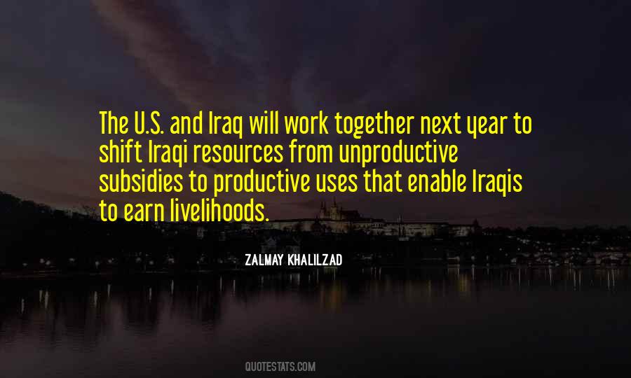 Zalmay Khalilzad Quotes #93872