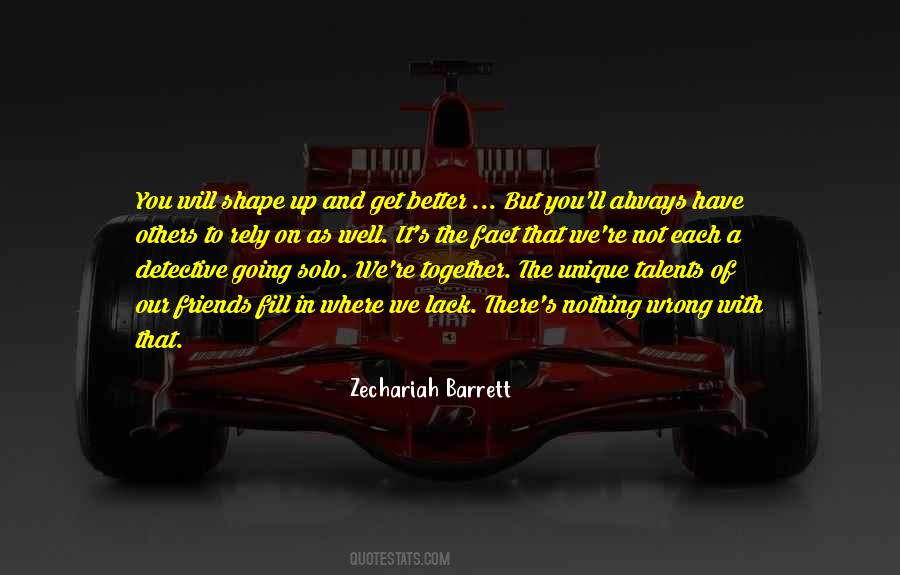 Zechariah Barrett Quotes #660961