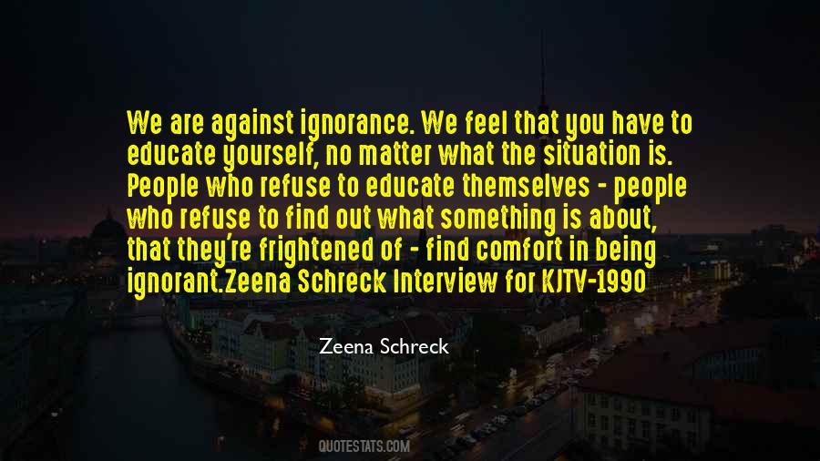 Zeena Schreck Quotes #1595598