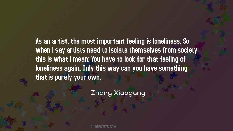 Zhang Xiaogang Quotes #878473