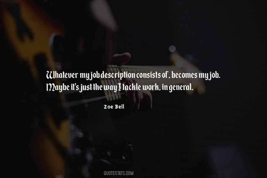 Zoe Bell Quotes #848268