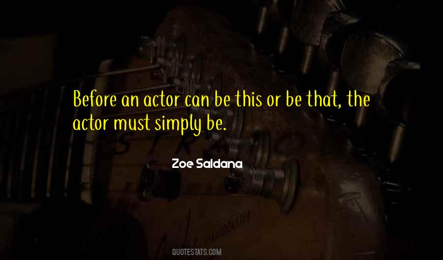 Zoe Saldana Quotes #10752