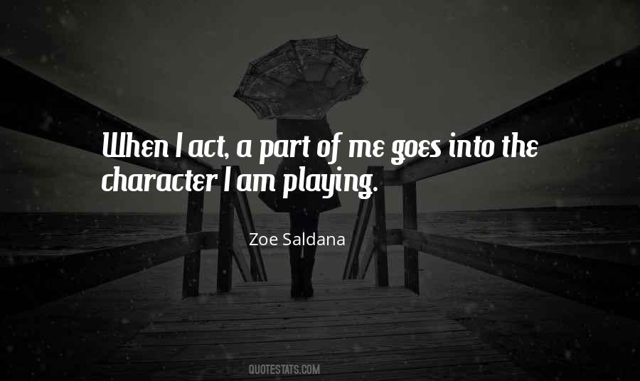Zoe Saldana Quotes #443417