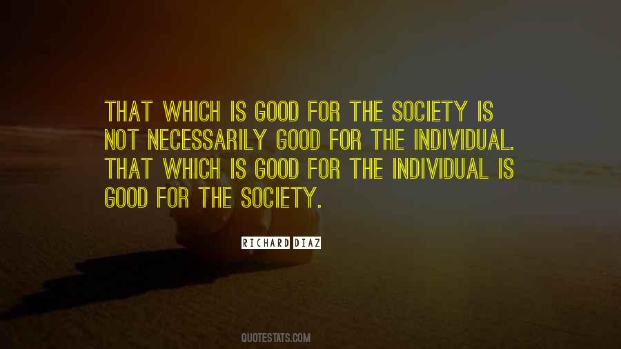 Quotes About Society Individual #405093