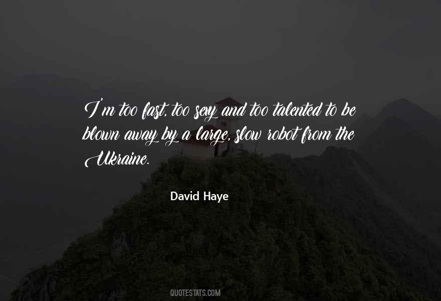 Haye Quotes #1576562