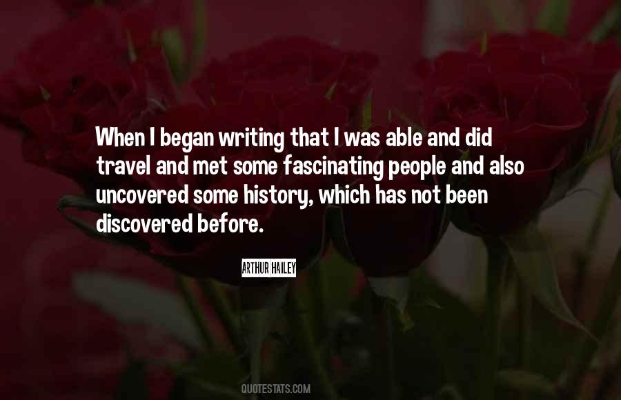Quotes About Writing And History #1029700