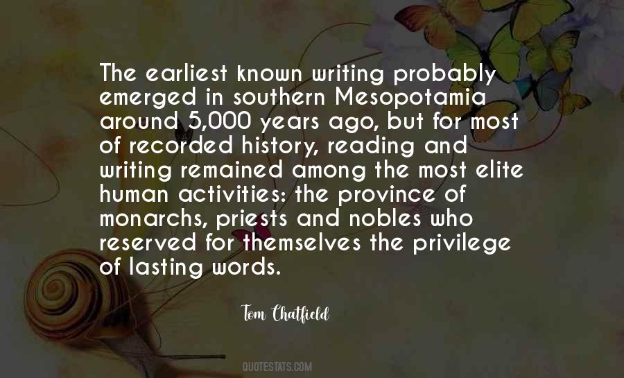 Quotes About Writing And History #1034030