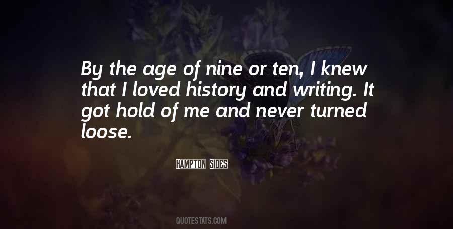 Quotes About Writing And History #1034386