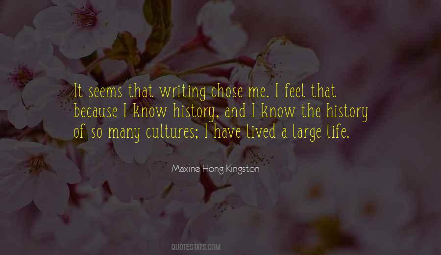 Quotes About Writing And History #205019