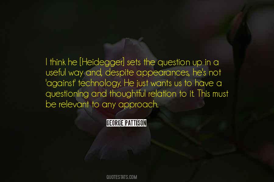 Heidegger's Quotes #1245040