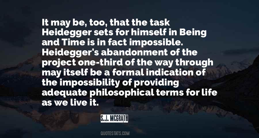 Heidegger's Quotes #600229