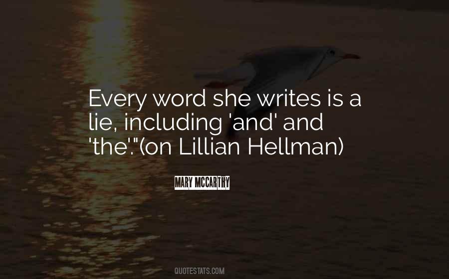 Hellman's Quotes #1781109