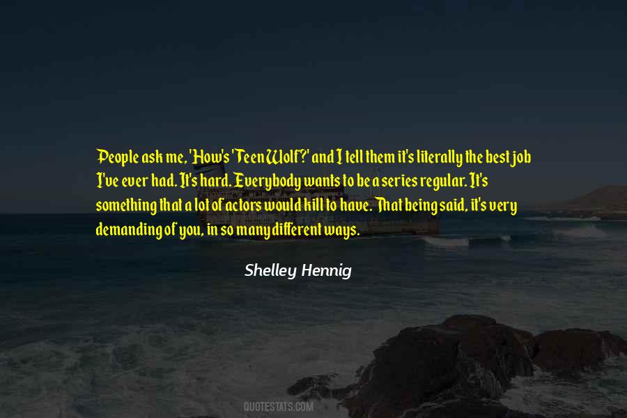 Hennig Quotes #1213303