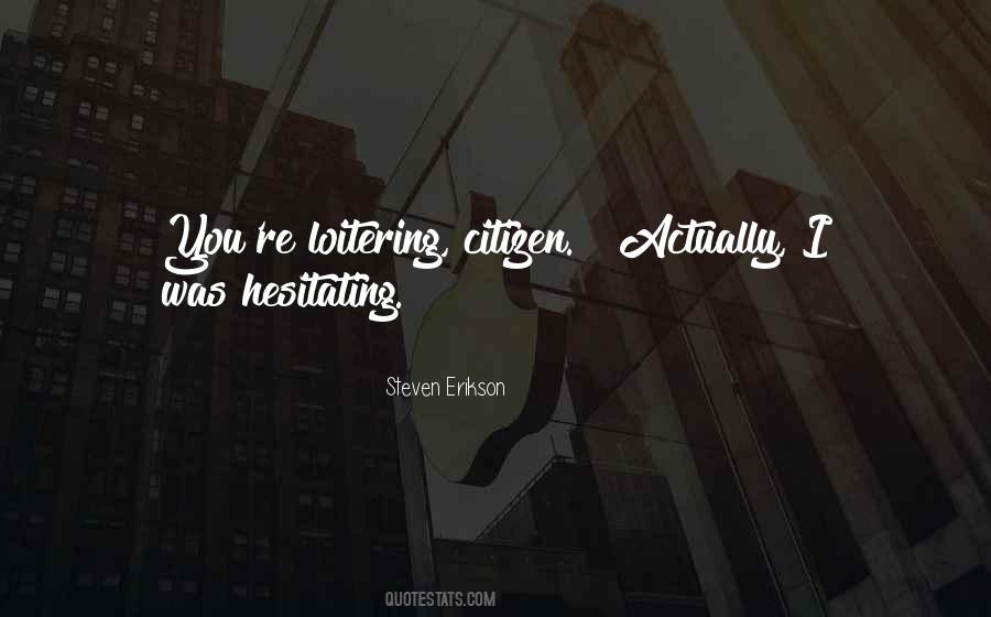 Hesitating Quotes #734646