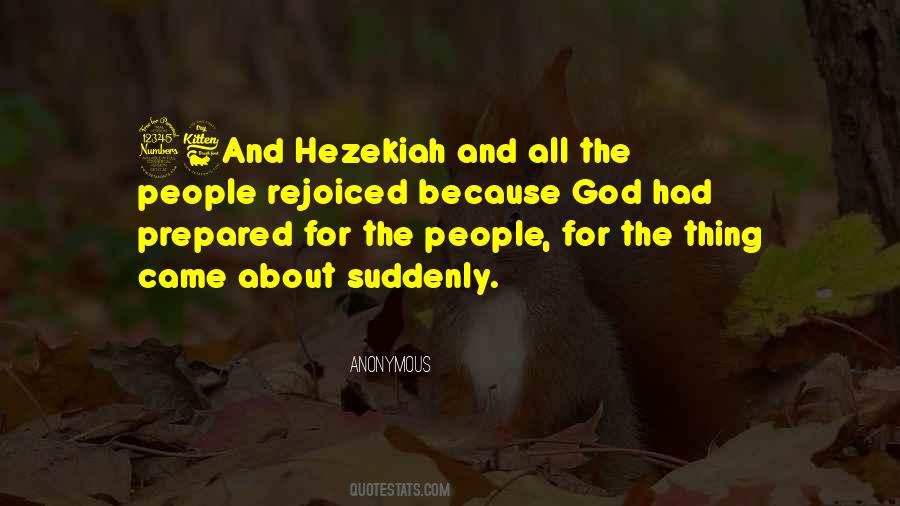 Hezekiah's Quotes #388275